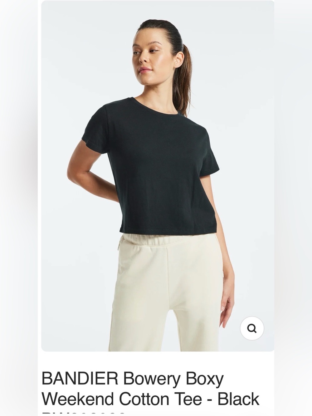NWT Wesley Bowery boxy weekend cotton tee